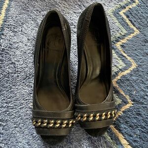 Tory Burch Salem Suede Pumps High Heel Shoes
